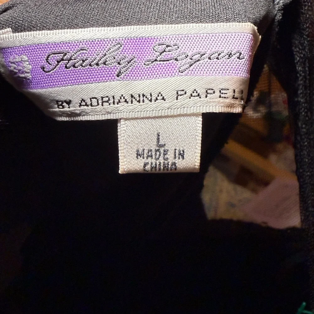 Adrianna Papell’s Hailey Logan Black Sleeveless Sheath Dress - Picture 3 of 4